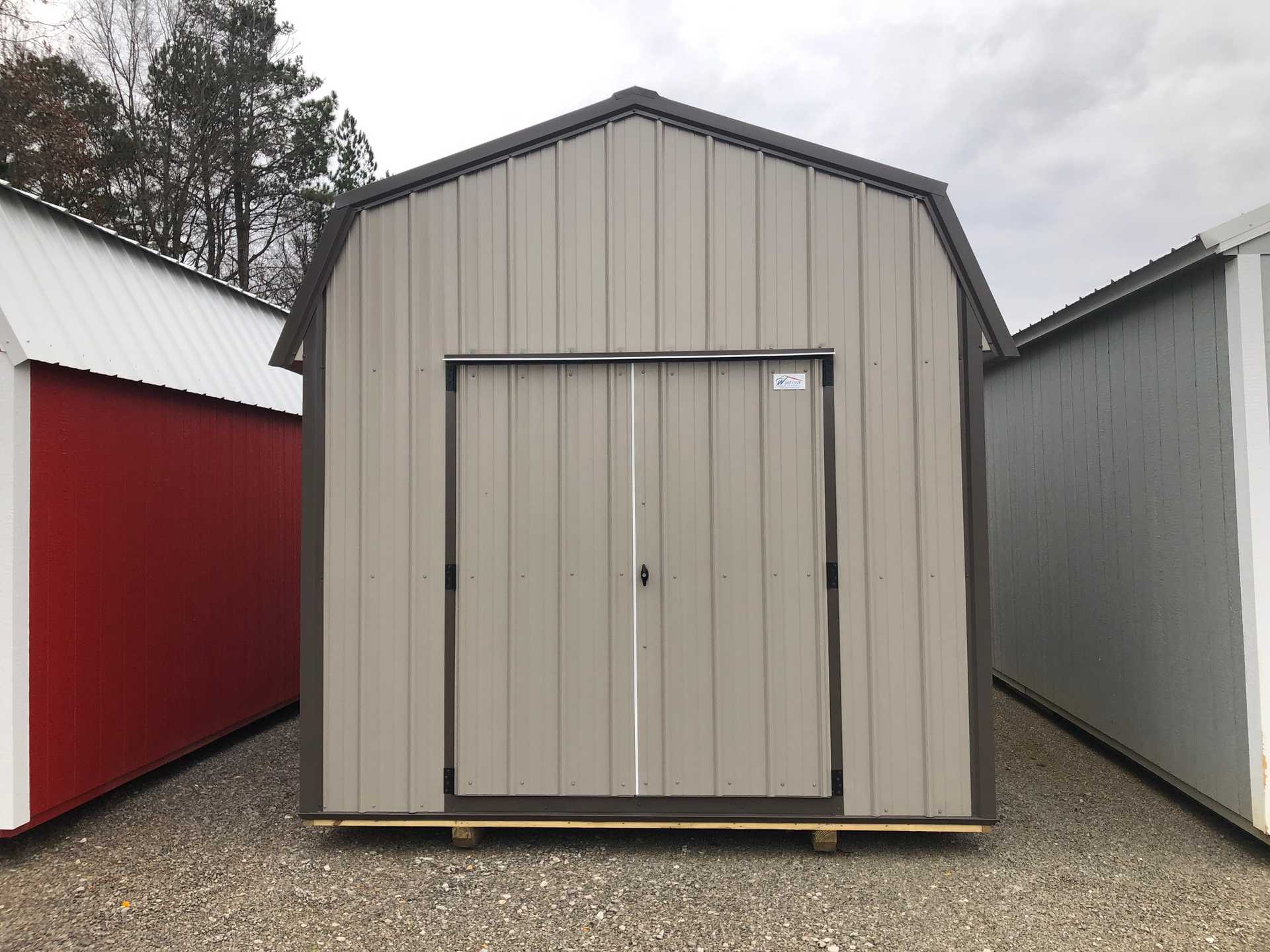 Ext. of 10x16 Lofted Barn, Clay, Bronze, Bronze