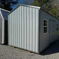Ext. of 10x16 Classic Metal Garden Shed, Light Gray, Slate Gray, Slate Gray