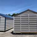 Ext. of 12x20 Economy Metal Utility, Gray, White, Charcoal