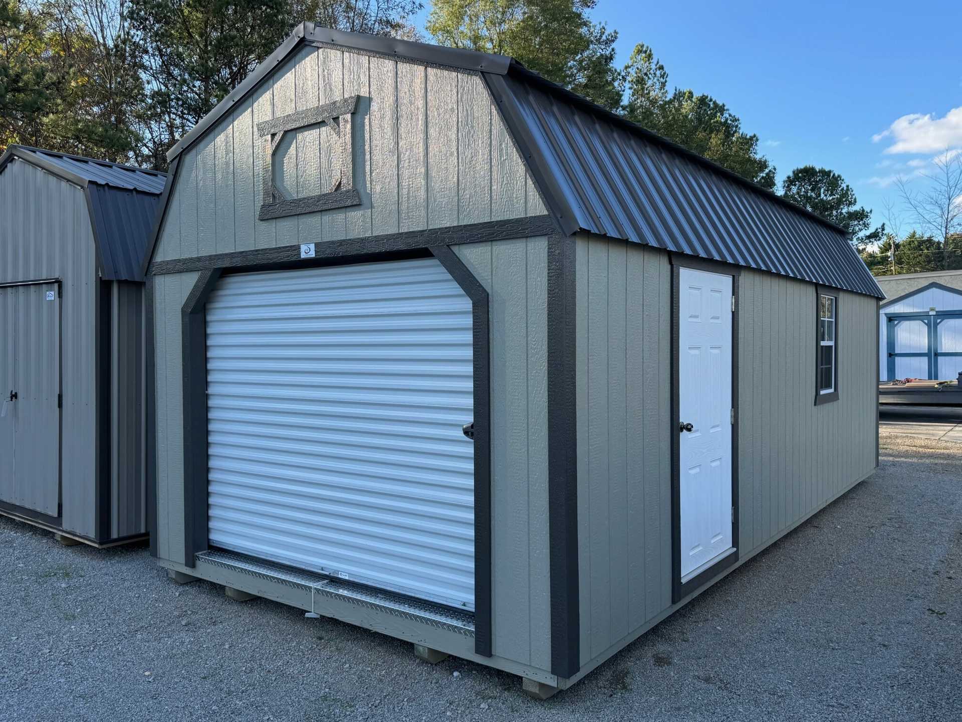 Ext. of 12X24 Lofted Garage, Clay, Burnished Slate, Burnished Slate