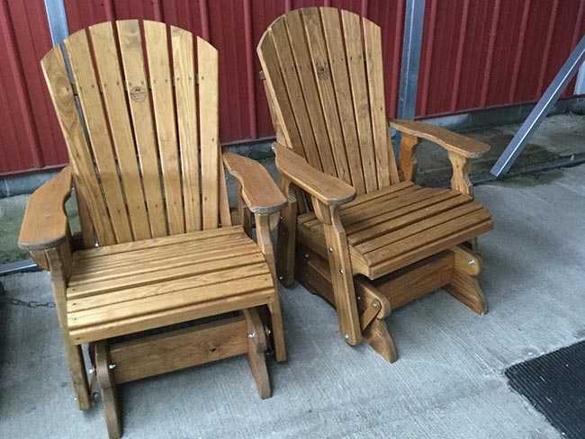 Single Adirondack Glider