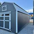 Ext. of 12 X 28 Lofted Barn, Burnished Slate, Gray, Gray