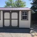 Ext. of 8 X 16 Garden Shed, New Holland Beige, Dark Brown, Brown