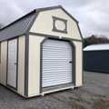 Ext. of 10x20 Lofted Barn Garage, Ivory, Charcoal, Charcoal