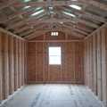 10x20 Wood Utility Interior, Window, Roof Foil