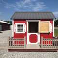 Ext. of 10x10 Playhouse, Patriot Red, White, Charcoal