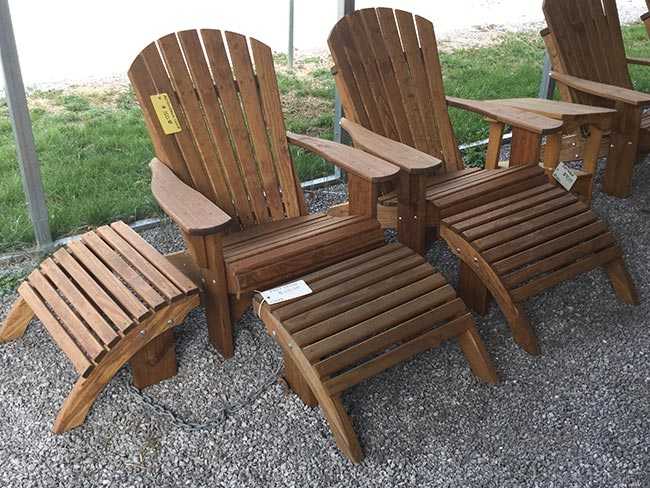 Adirondack Chair with Footstool