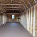 Int. of 12 X 28 Lofted Barn, Burnished Slate, Gray, Gray